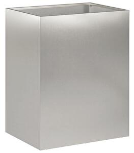 VidaXL Kerti cserép 2 db Ezüst 40 x 30 x 50 cm Rozsdamentes Acél