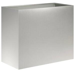 VidaXL Kerti cserép Ezüst 60 x 30 x 50 cm Rozsdamentes Acél