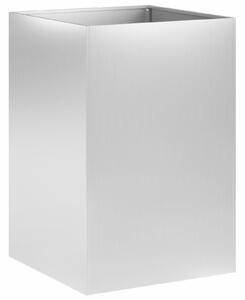 VidaXL Kerti cserép 2 db Ezüst 50 x 50 x 75 cm Horganyzott Acél