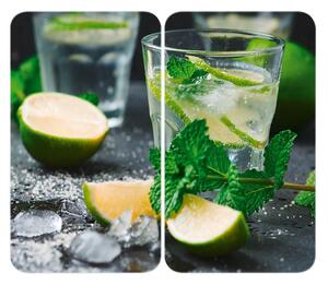 Edzett üveg tűzhely fedőlap szett 2 db-os 30x52 cm Mojitos – Wenko