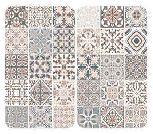Edzett üveg tűzhely fedőlap szett 2 db-os 30x52 cm Universal Tile – Wenko