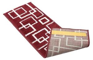 Piros lépcsőszőnyeg szett 13 db-os 22x73 cm Geometric – Mila Home