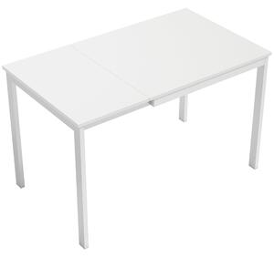 HOMCOM, Kihúzható és Helytakarékos Étkezőasztal, MDF, Acél, 80-120 cm, Natúr