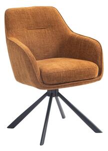 Narancssárga kárpitozott étkezőfotel szett 2 db-os Avola – Unique Furniture