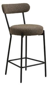 Barna kárpitozott bárszék (ülésmagasság 65 cm) Badalona – House Nordic