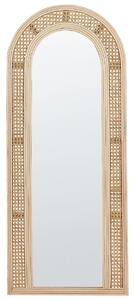 Falitükör FRANEY 50 cm 120 cm Rattan Természetes