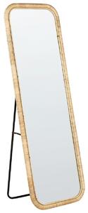 Állótükör MALANGE 150 cm Rattan Természetes