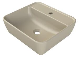 CeraStyle ONE - PULTRA ültethető - Top Counter mosdó - MATT BÉZS - csaplyukas - 55x45cm
