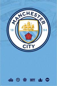 Plakát Manchester City - Club Crest