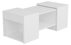 Hanah Home Dohányzóasztal szett Fehér Sartos - Fehér