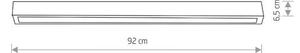 Lámpa Nowodvorski STRAIGHT LED BLACK CEILING 90 7598