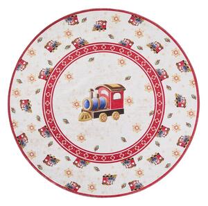 Piros kerek szőnyeg karácsonyi mintával ø 160 cm Toy's Delight Train – Villeroy&Boch