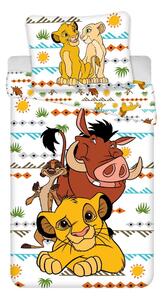 Egyszemélyes pamut gyerek ágyneműhuzat 140x200 cm Lion King Africa – Jerry Fabrics