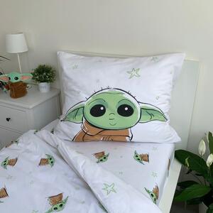 Egyszemélyes pamut gyerek ágyneműhuzat 140x200 cm Star Wars Baby Yoda – Jerry Fabrics
