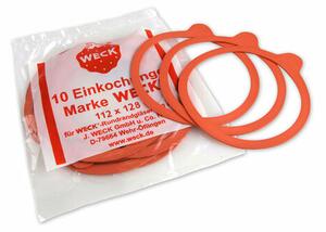 Weck befőttesüveg tömités 10 db-os szett 112 x 128 cm, átmérő 120 mm