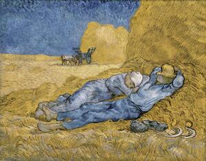 Vincent van Gogh - Festmény reprodukció A szieszta, (40 x 30 cm)