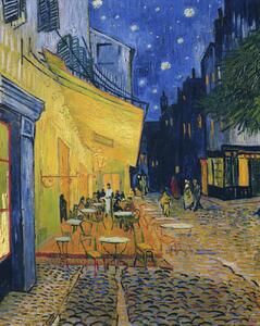 Gogh, Vincent van - Festmény reprodukció Éjszakai Kávézó terasz, (30 x 40 cm)
