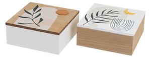 Fedeles dekoratív tárolódoboz szett 2 db-os ø 20x8,5 cm – Casa Selección