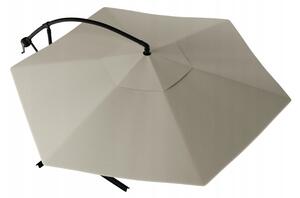SUNVI összecsukható kerti napernyő 300 cm, bézs + ingyenes csomagolás
