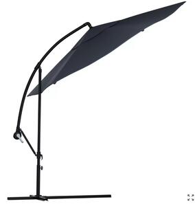 SUNVI összecsukható kerti napernyő 300 cm, sötétszürke