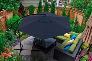 SUNVI összecsukható kerti napernyő 300 cm, grafit
