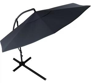 SUNVI összecsukható kerti napernyő 300 cm, sötétszürke + ingyenes csomagolás