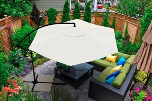 SUNVI összecsukható kerti napernyő 300 cm, bézs