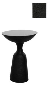 Üveg lerakóasztal, fekete, 56 cm - ADEL