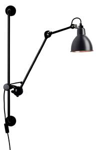 Fali Lámpa Lampe Gras, 201 Round, Fekete, Nappali, Fém, Dizájn