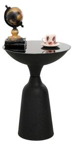 Üveg lerakóasztal, fekete, 56 cm - ADEL