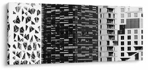 Fekete-fehér építészet képe (120x50 cm)