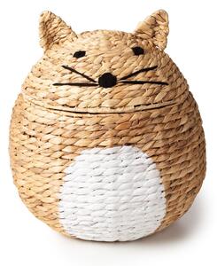 Natúr színű vízijácint játéktároló kosár ø 40x43 cm Cat – Compactor