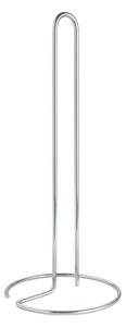 Fényes ezüstszínű acél papírtörlő tartó ø 14 cm Luxy – Metaltex