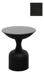 Üveg lerakóasztal, fekete, 46 cm - ABEL