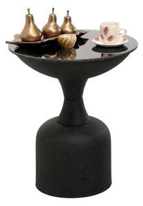 Üveg lerakóasztal, fekete, 46 cm - ABEL