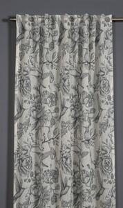 Szürke függöny 135x245 cm Birds and Roses – Sehlbach
