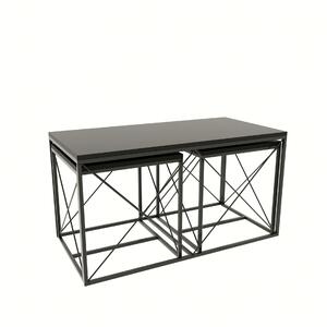 Hanah Home Defne dohányzóasztal szett - Antracit fekete