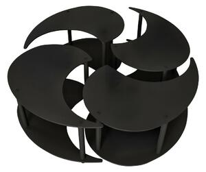 Hanah Home Coffee Table Set Black Yin Yang 4 70 - Black