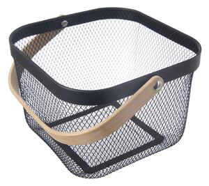 Fémhuzalos fém tárolókosár 24,5x24,5x30 cm Radka – Orion