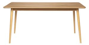 Étkezőasztal tölgyfa dekorral 80x160 cm Fabio – White Label