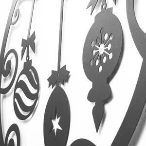 Wallity Dekoratív Fém Fali Dísz Fekete XMASBLACK - 028
