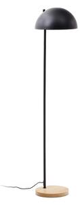 Fekete-natúr színű állólámpa fém búrával (magasság 150 cm) Catlar – Kave Home