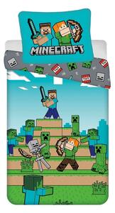 Egyszemélyes pamut gyerek ágyneműhuzat 140x200 cm Minecraft "We got this" – Jerry Fabrics