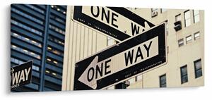 Kép - New York ONE WAY (120x50 cm)