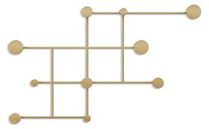 Wallity Metal Wall Hook Gold Fatara-A