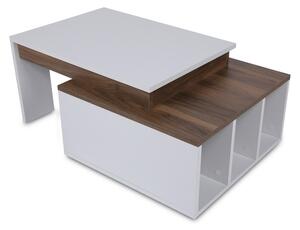 Dohányzó asztalok Decortie Coffee Table - Kolarado - White, Wanut