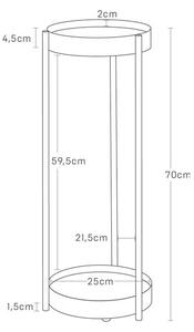 Fém virágtartó állvány (magasság 70 cm) Tower – YAMAZAKI