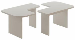 Hanah Home Dohányzóasztal Szett White Iris - Fehér