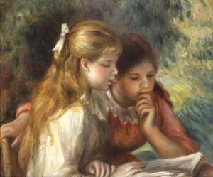 Pierre Auguste Renoir - Festmény reprodukció The Reading, c.1890-95, (40 x 35 cm)