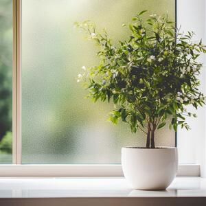 Átlátszó ablakfólia durva homok - szélesség 122 cm